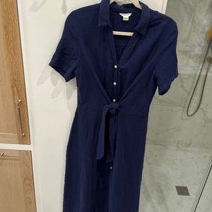 Caslon small navy maxi dress